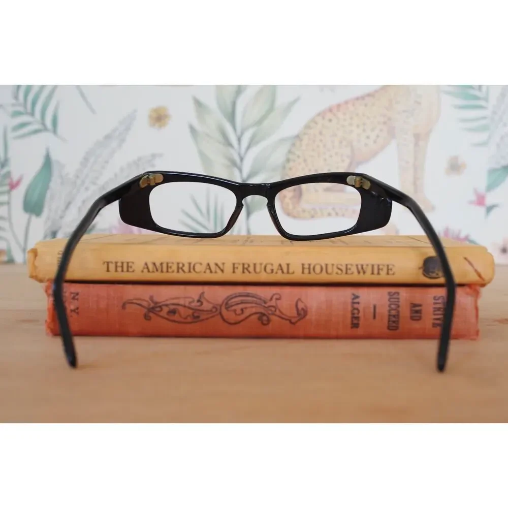 Vintage 1960s Cat Eye Rhinestones Eyeglasses France Rockabilly Pin Up Retro MCM
